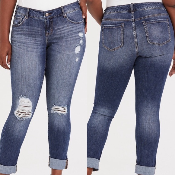 torrid Denim - Torrid Boyfriend Distressed Jeans